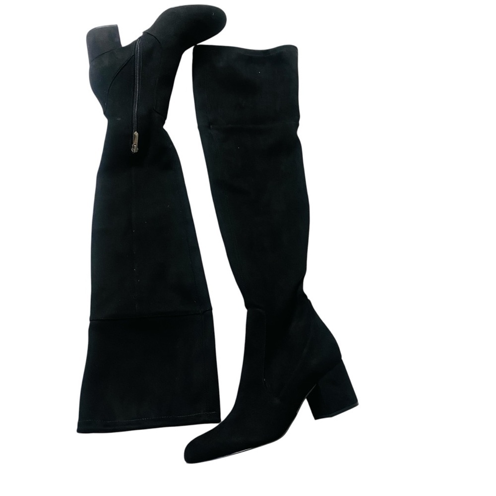 Sam Edelman Black Varona Suede Over The Knee Boots Size 7.5 - Picture 3 of 6